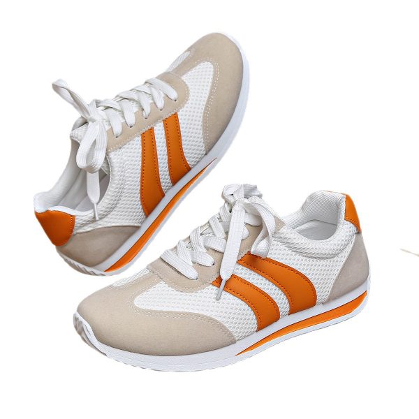 Casual and comfortable lace up sports flat bottom women's sports shoes